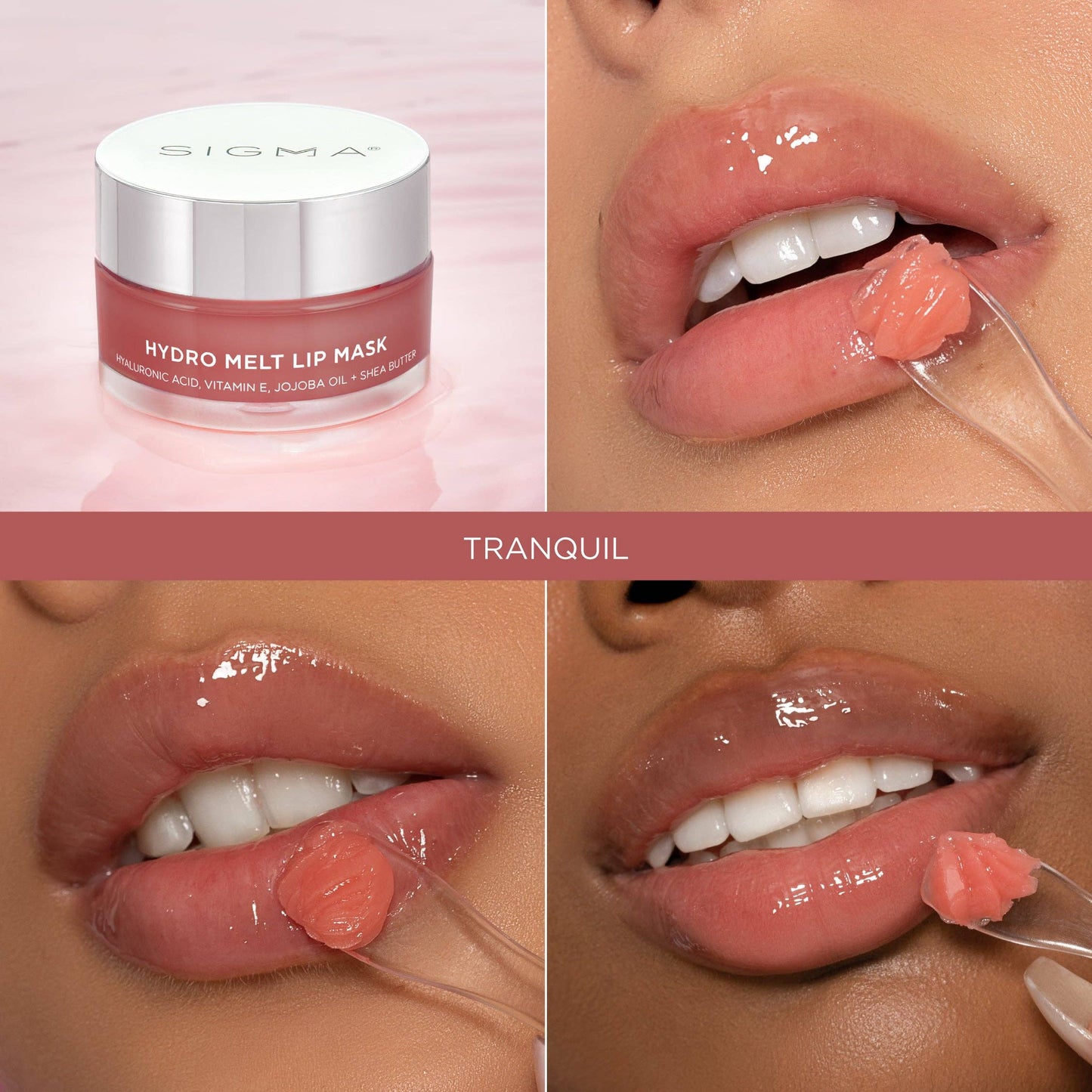 HYDRO MELT LIP MASK: Hush - Clear pink sheen