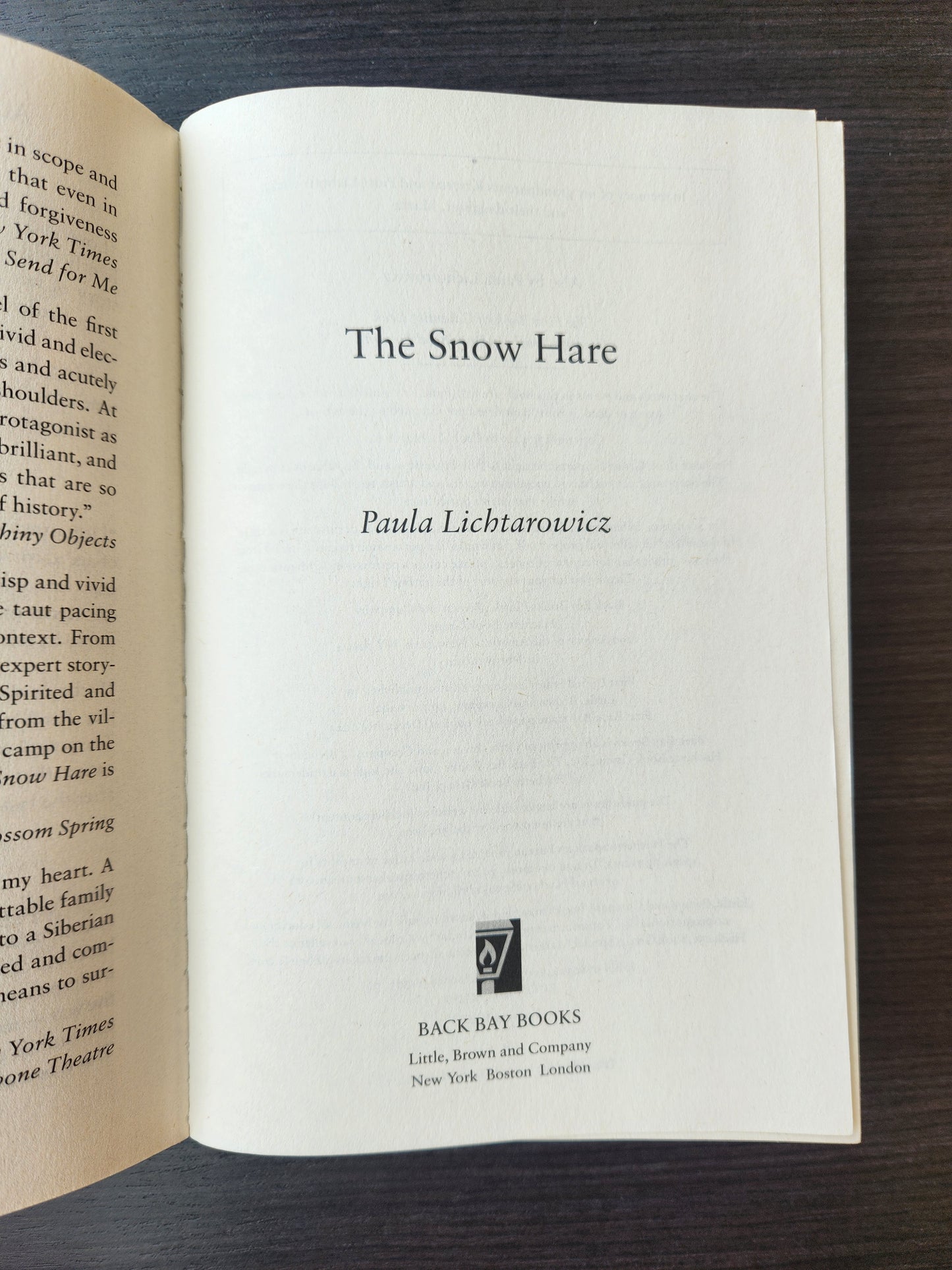 *Pre-loved* The Snow Hare by Paula Lichtarowicz