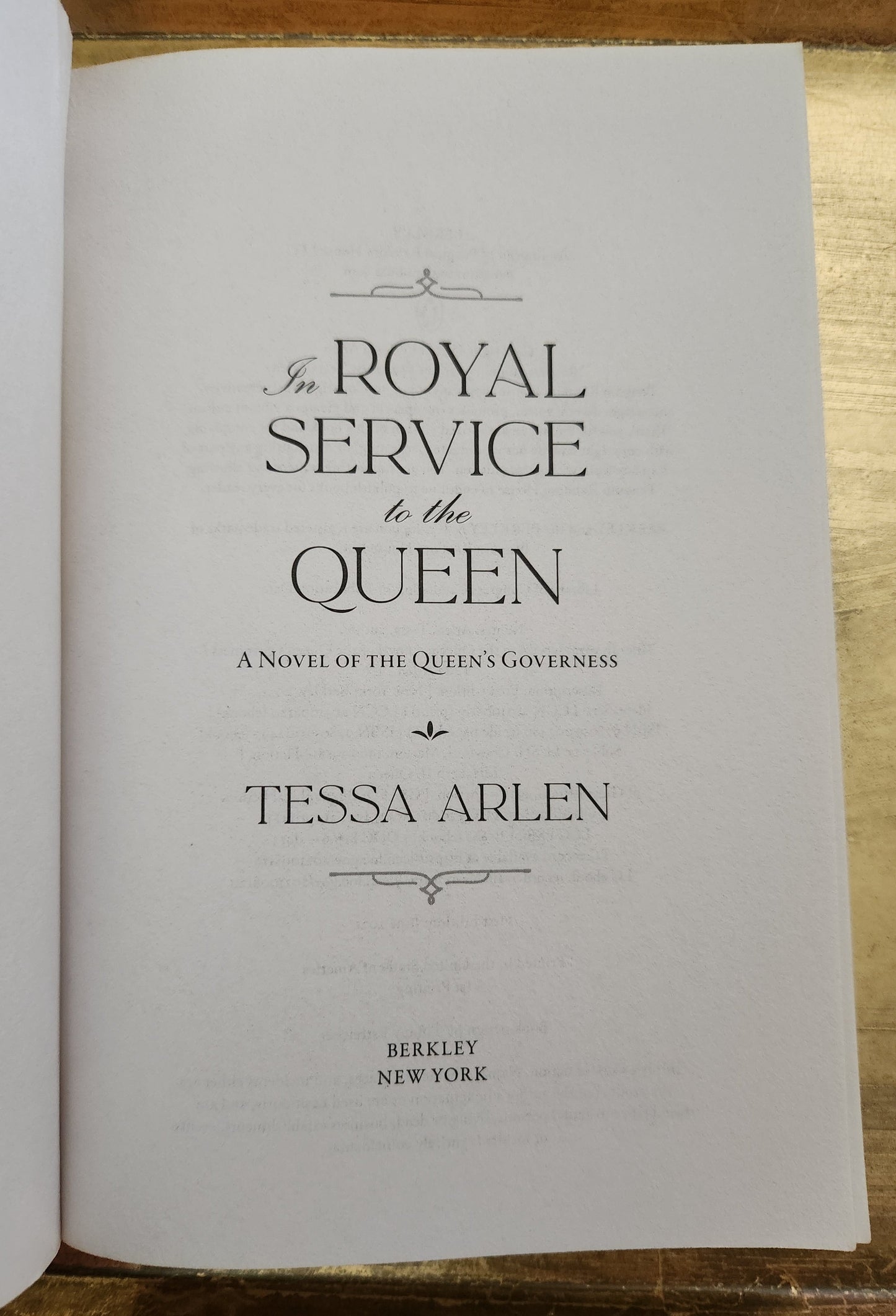 *Pre-loved* In Royal Service to the Queen by Tessa Arlen