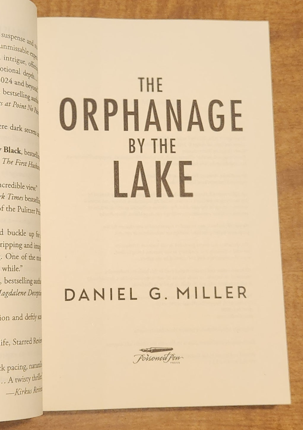 *Pre-loved* The Orphanage by the Lake by Daniel G. Miller
