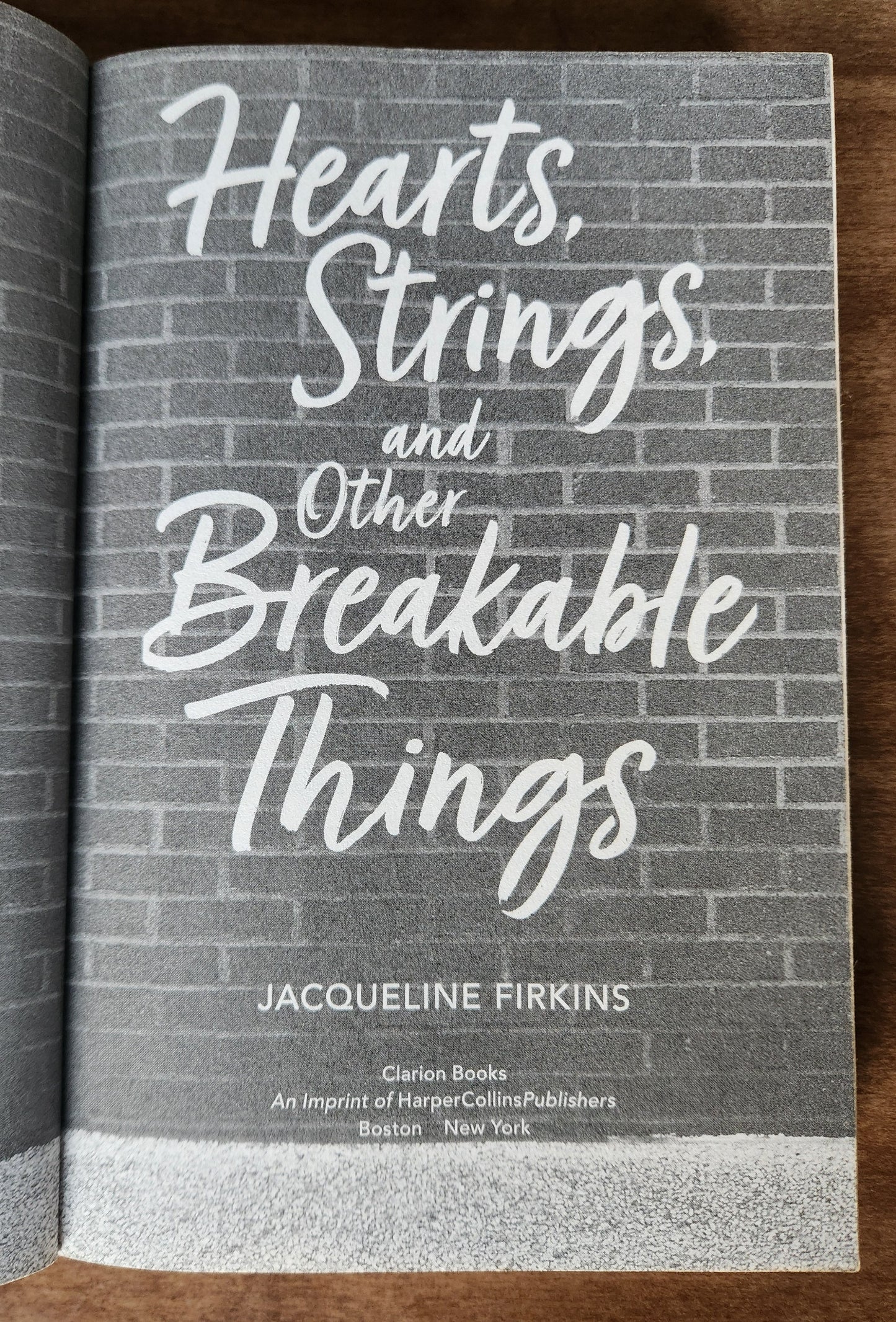 *Pre-loved* Hearts, Strings, and Other Breakable Things By Jacqueline Firkins