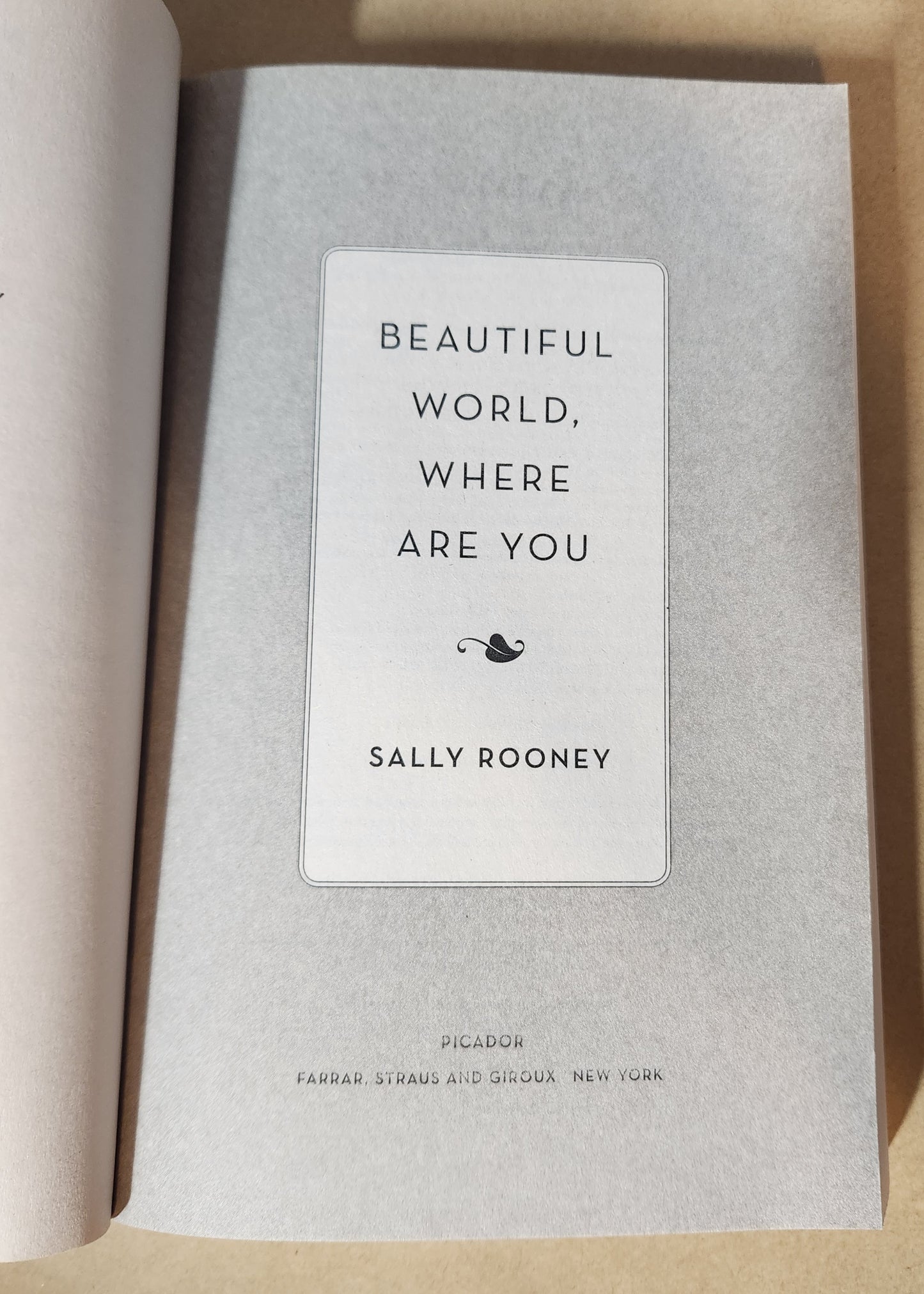 *Pre-loved* Beautiful World, Where Are You by Sally Rooney