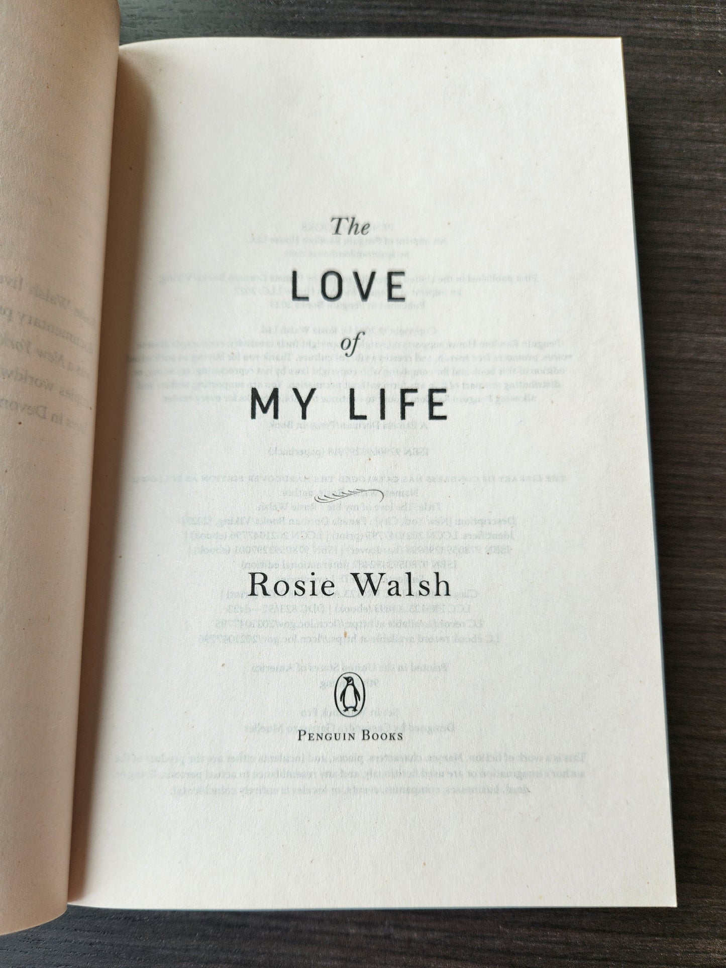 *Pre-loved* The Love of my Life by Rosie Walsh