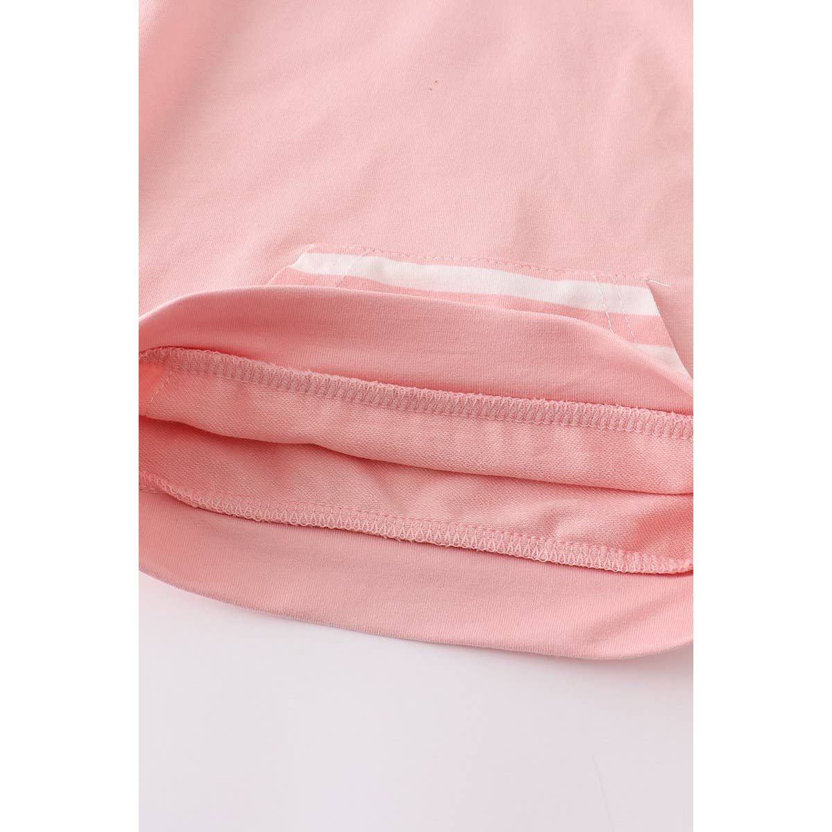 Girl Pink Stripe Pocket Hoodie Honeydew