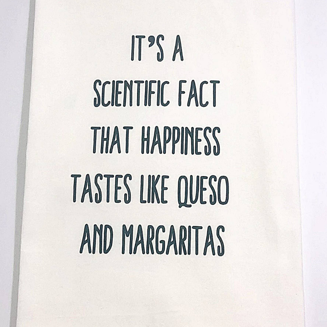 Queso + Margaritas Flour Sack Towel Phoenix Shop LLC