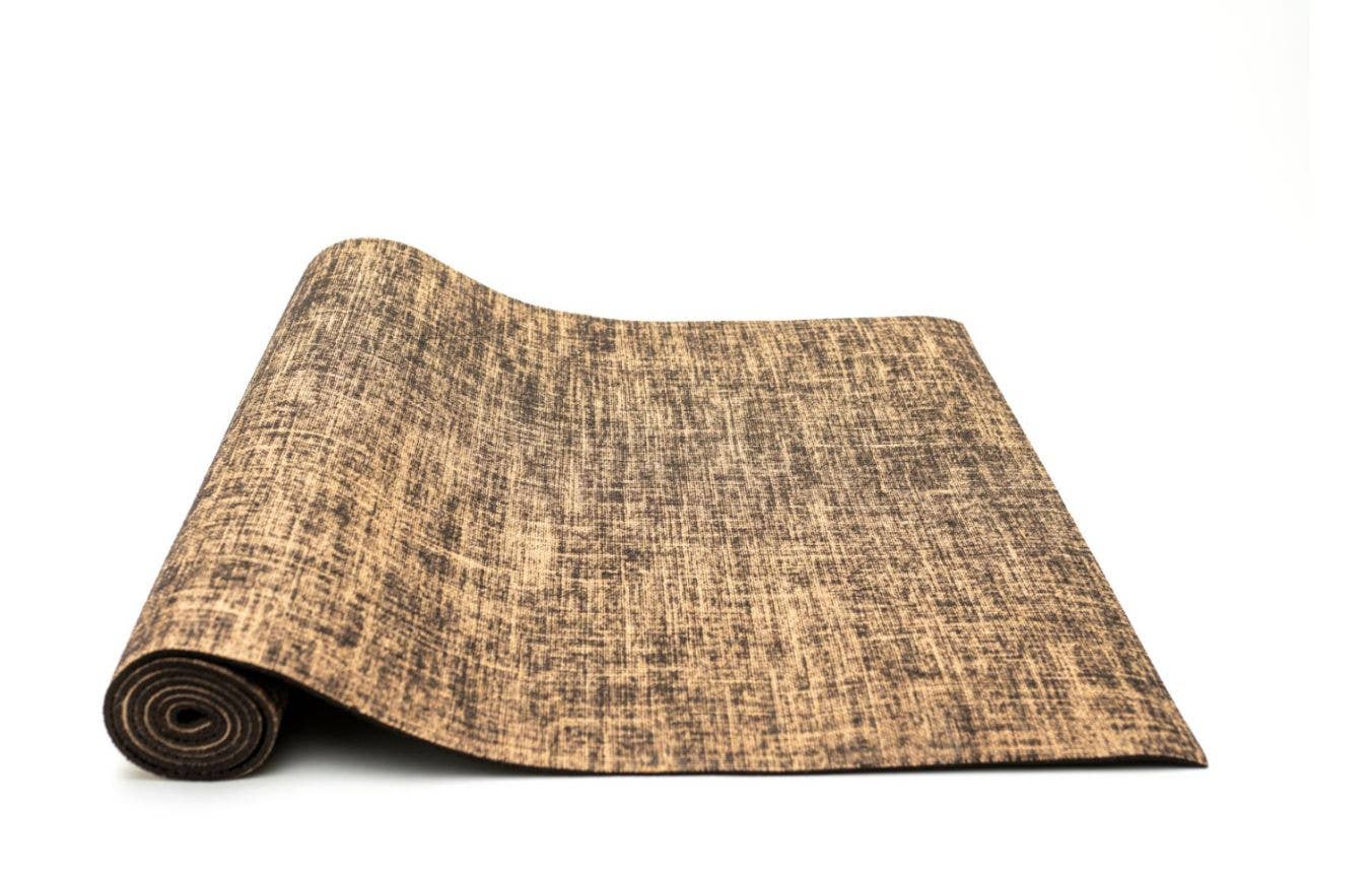 Rich Coffee Brown Hemp Blend Yoga Mat EcoStrength