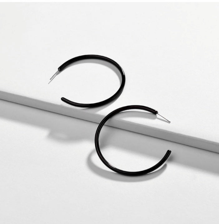 Black Acrylic Earrings Phoenix Shop LLC