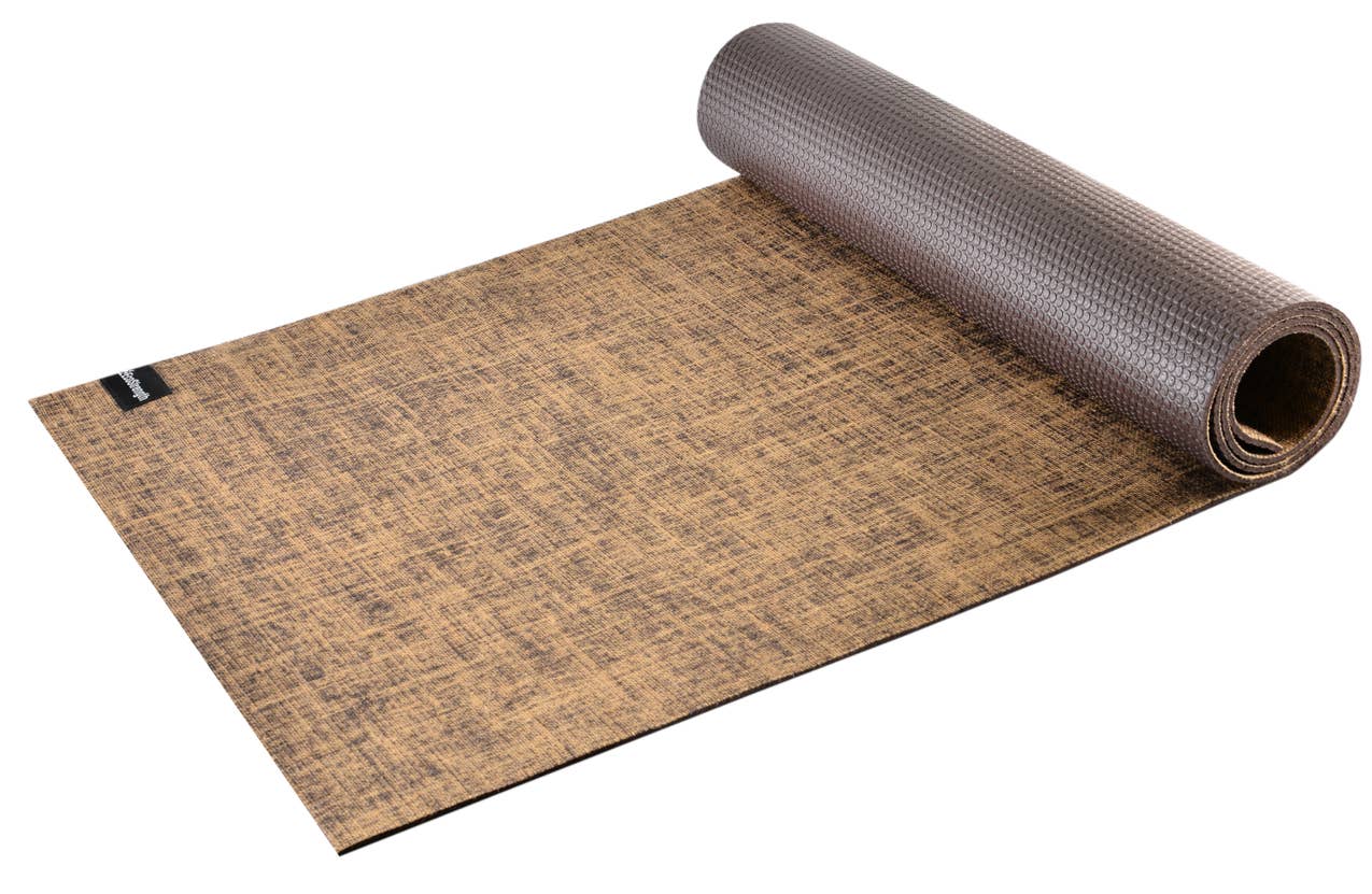 Rich Coffee Brown Hemp Blend Yoga Mat EcoStrength