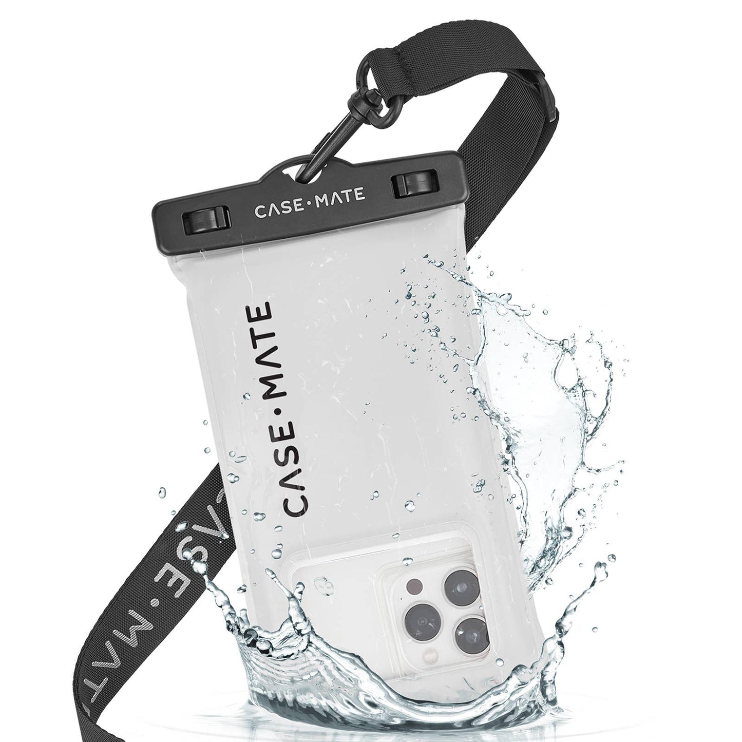 Case-Mate Waterproof Floating Phone Pouch: Silver Chrome