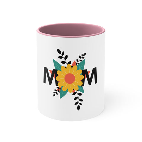Mom Floral Accent Coffee Mug, 11oz