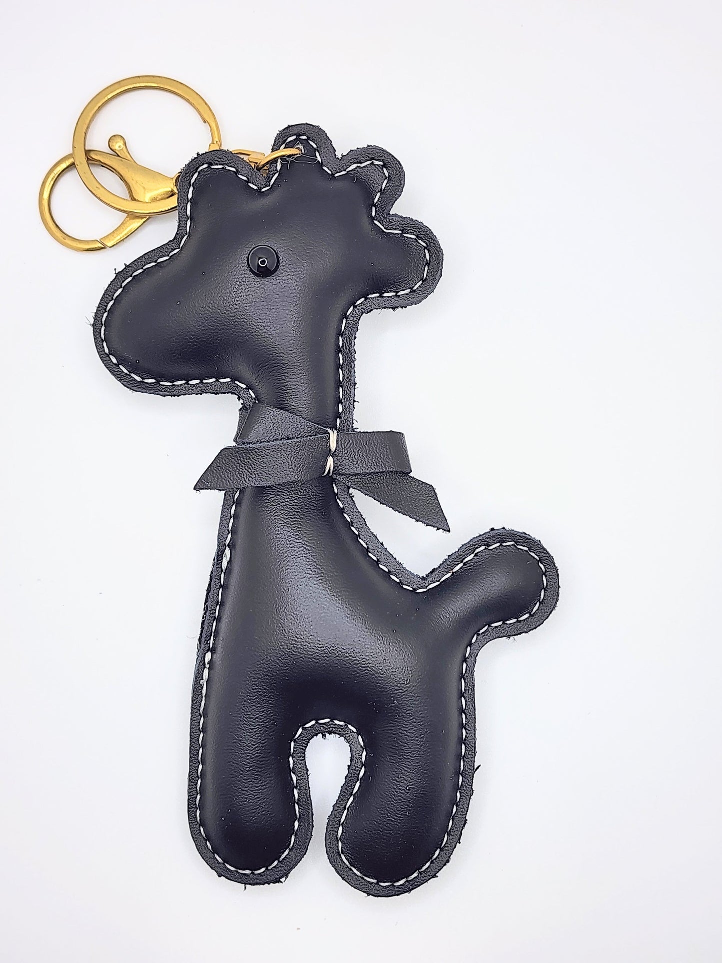 Premium Cowhide Leather Alpaca Pendant, Bohemian Style Accessory Charm for Women & Men
