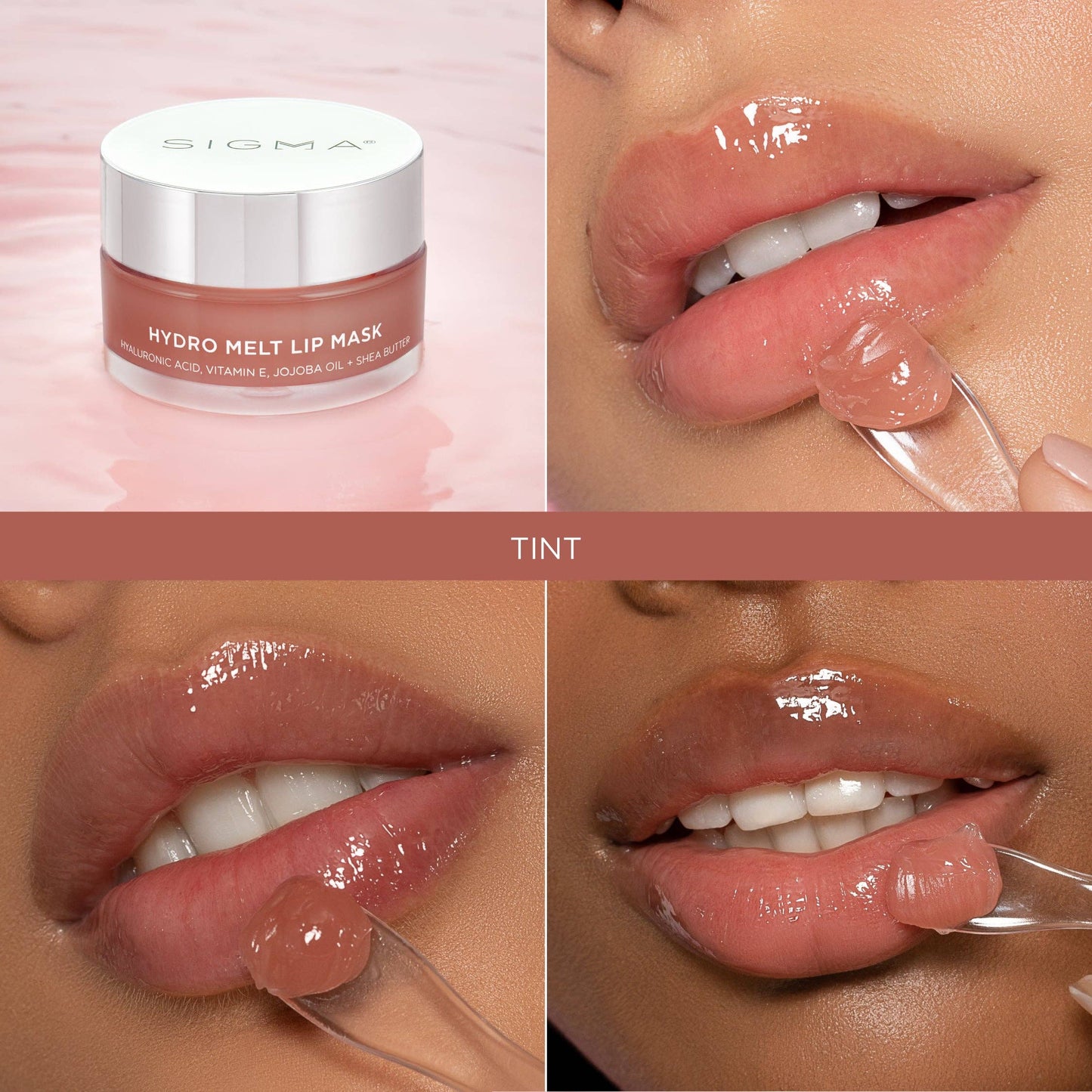 HYDRO MELT LIP MASK: Hush - Clear pink sheen