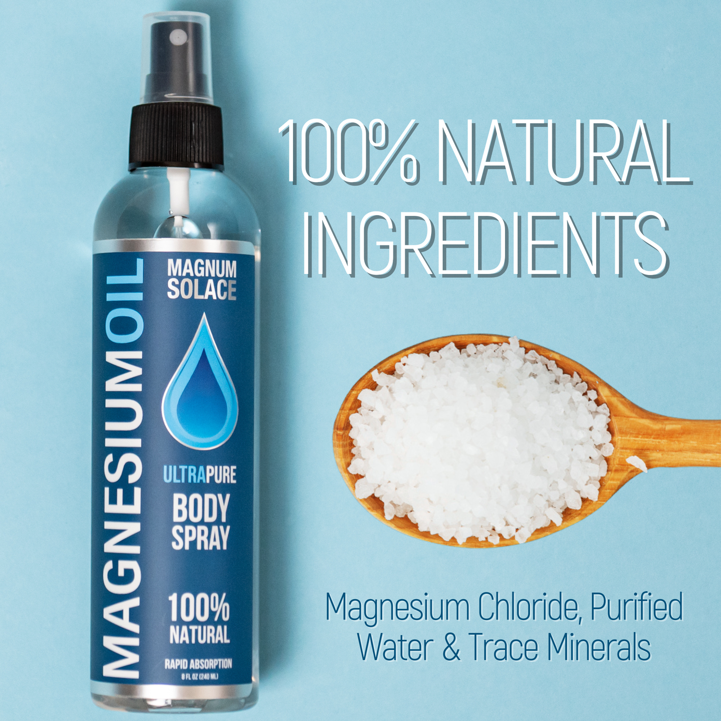 Magnesium Oil Spray for Restless Legs, Sleep, Muscle Relief: 2oz