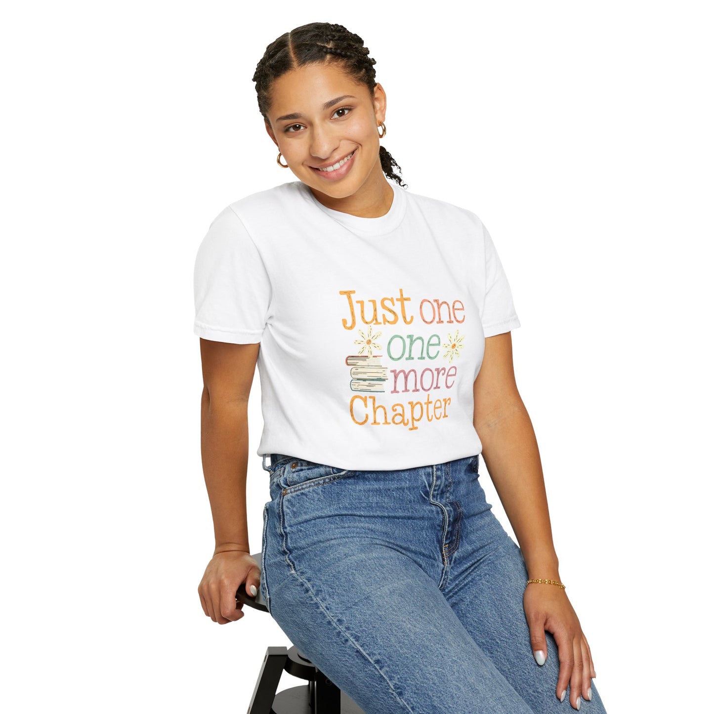 Just One More Chapter T-Shirt – Cute Book Lover Graphic Tee