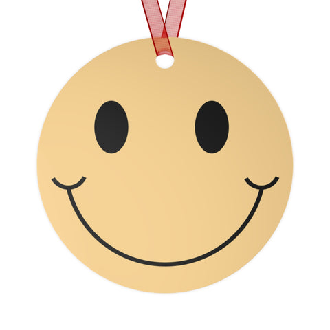 Smiley Metal Ornament