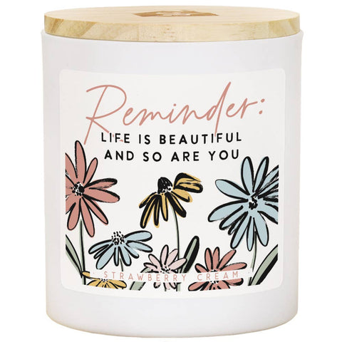 Life Is Beautiful Candle