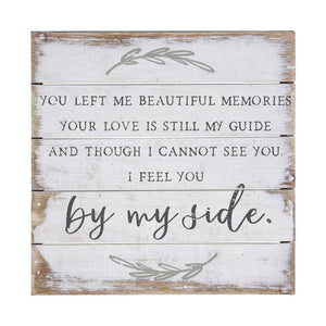 By My Side Home Decor Sign