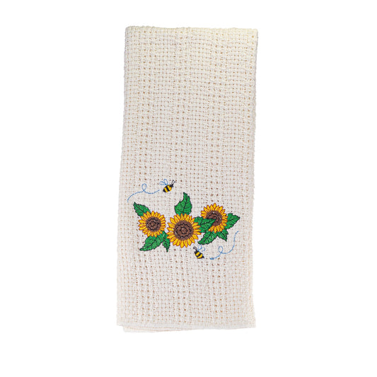 100% Cotton Novelty Embroidered Kitchen Towels  24" x 15"