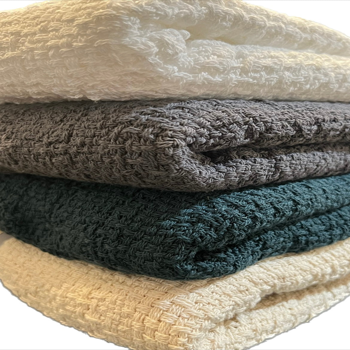 100% Cotton Throw Blankets 50" x 60"