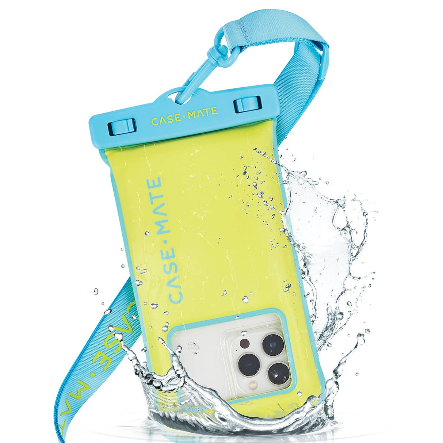 Case-Mate Waterproof Floating Phone Pouch: Silver Chrome