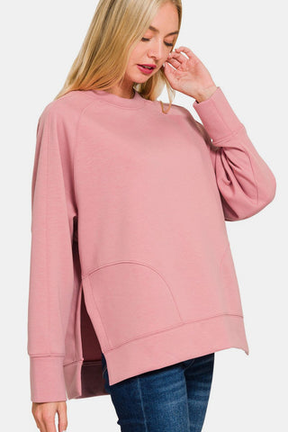 The Trish Side Slit Sweatshirt