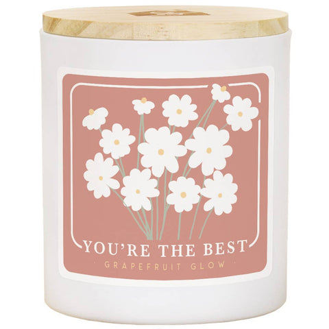 You're The Best Flowers Candle