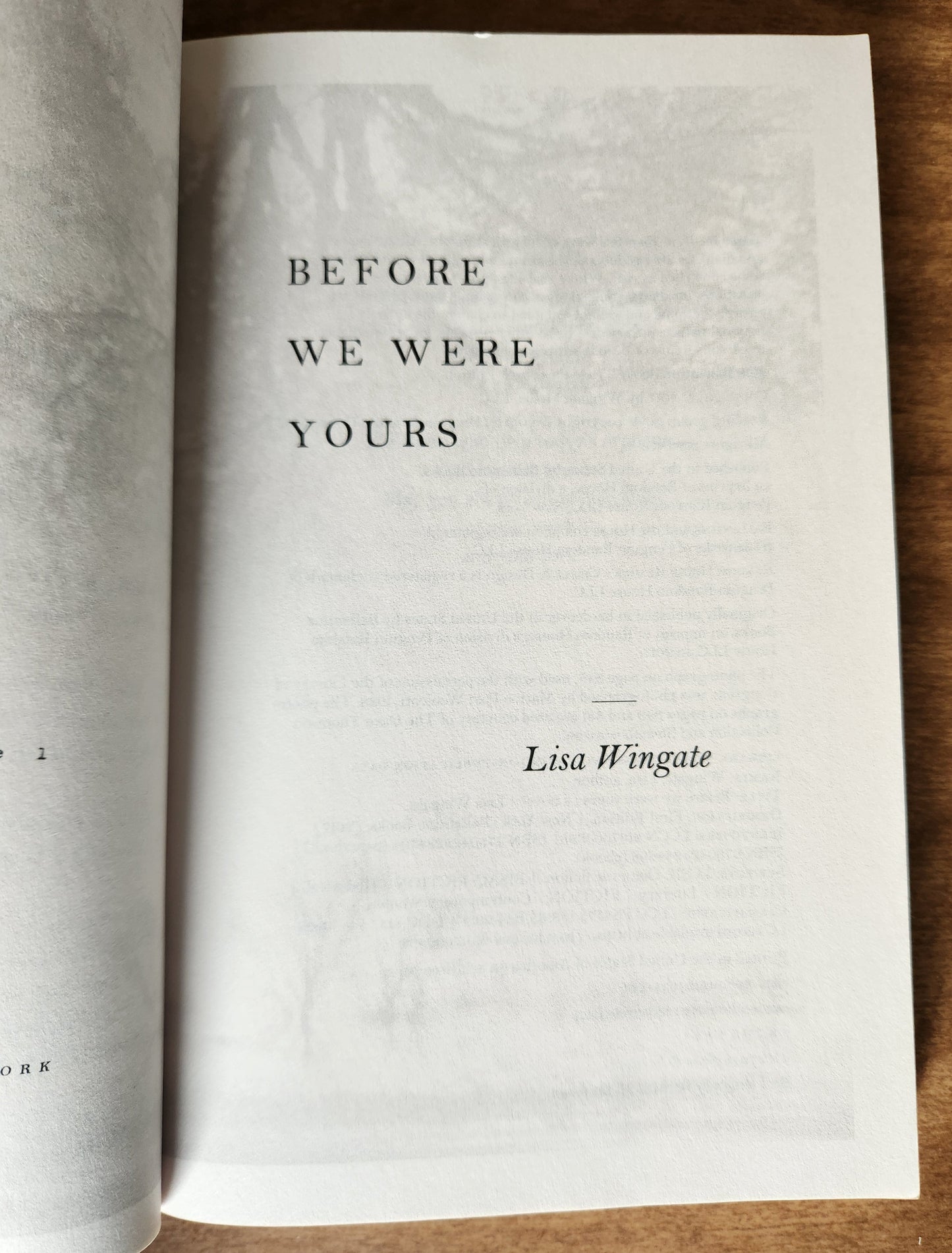*Pre-loved* Before We Were Yours by Lisa Wingate