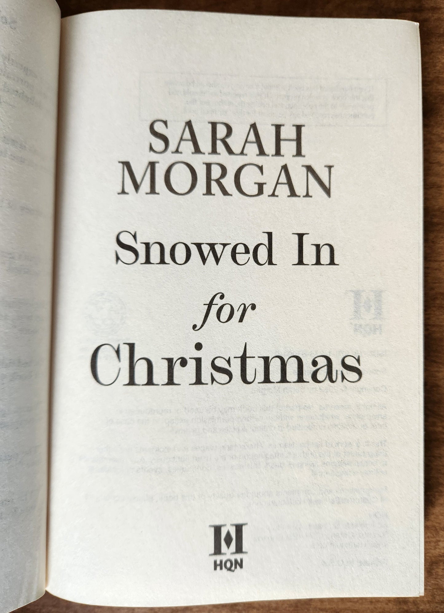 *Pre-loved* Snowed In for Christmas by Sarah Morgan