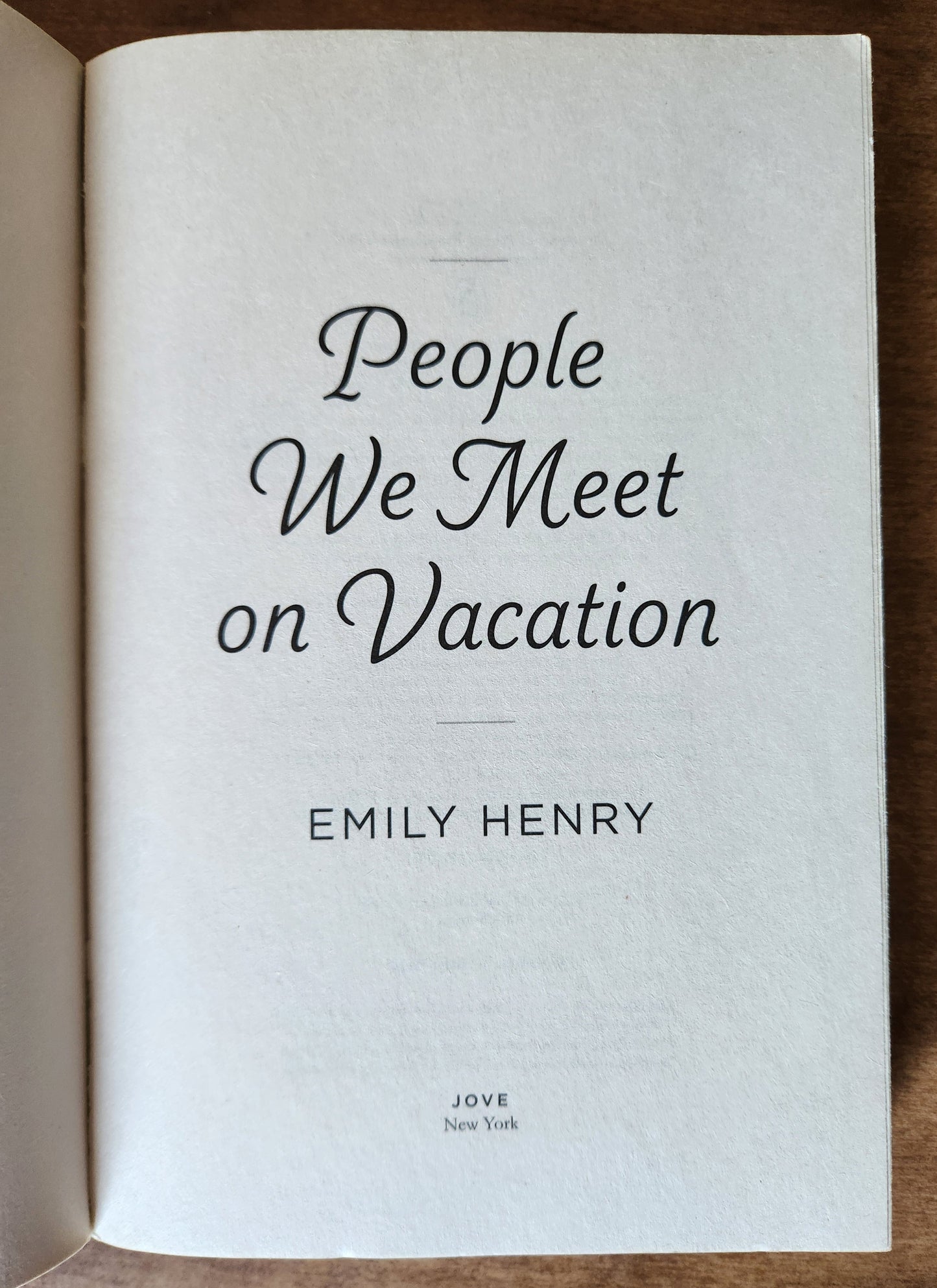 *Pre-loved* People We Meet on Vacation by Emily Henry