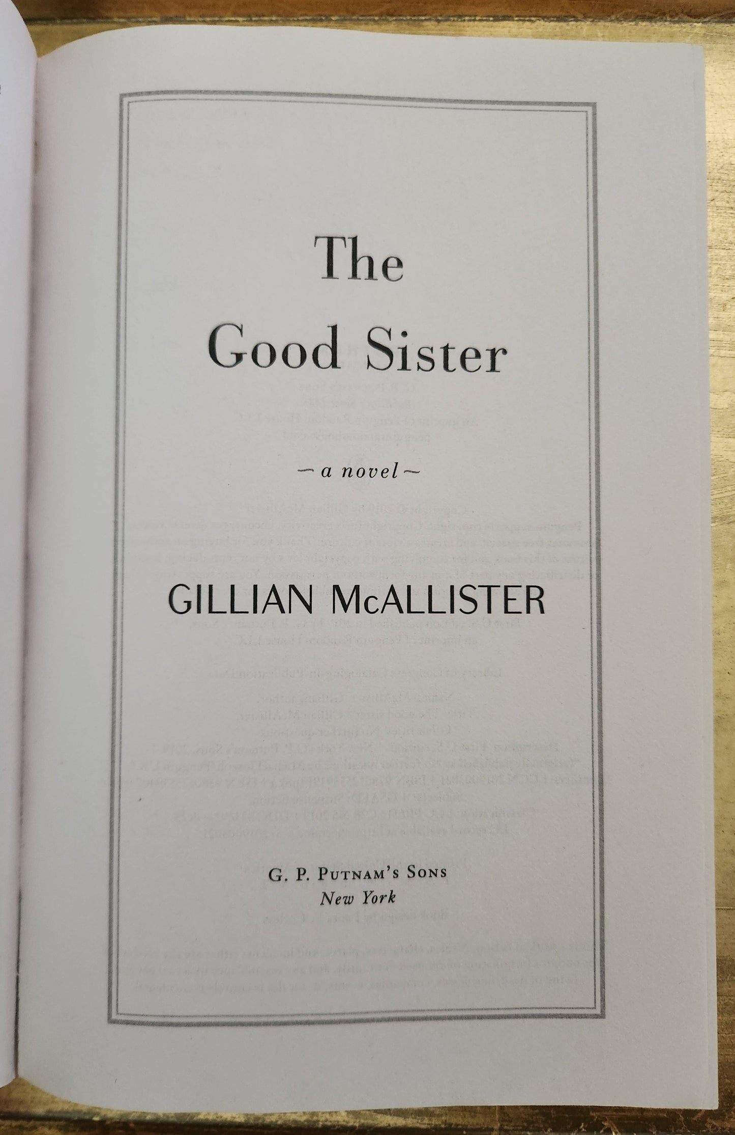 *Pre-loved* The Good Sister by Gillian McAllister
