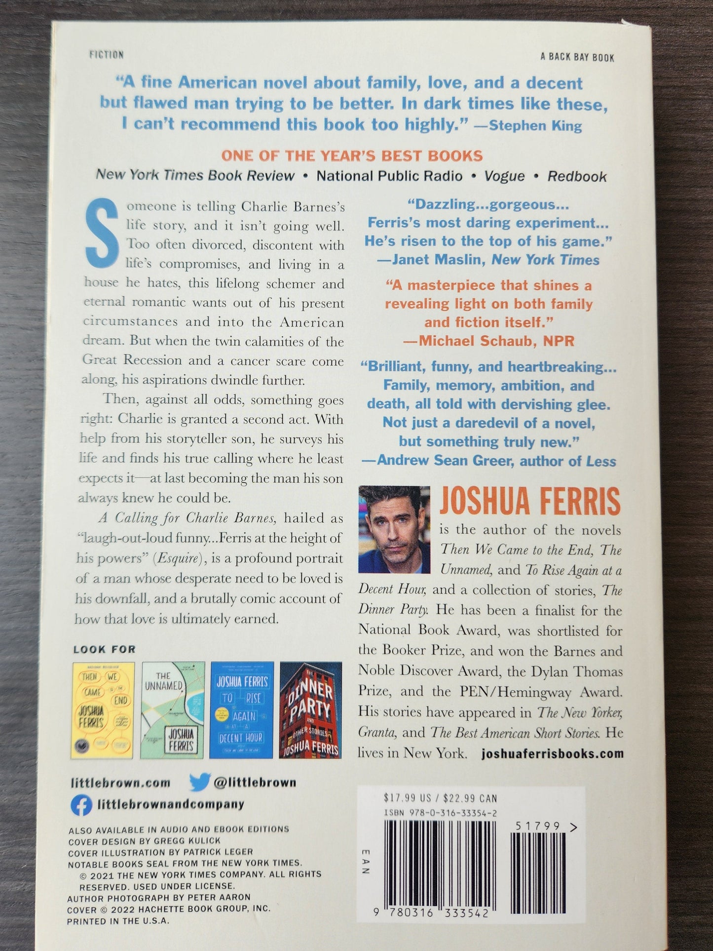 *Pre-loved* A Calling for Charlie Barnes by Joshua Ferris