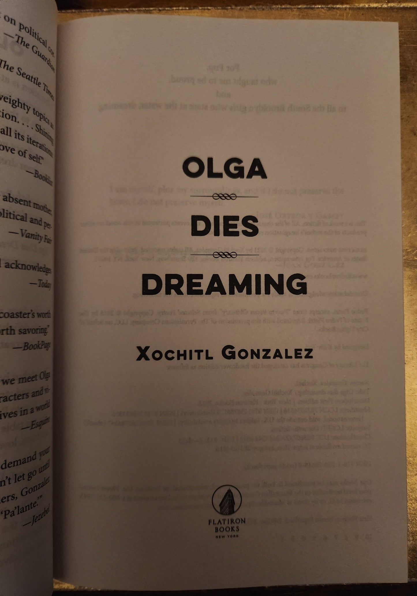 *Pre-loved* Olga Dies Dreaming by Xochitl Gonzalez