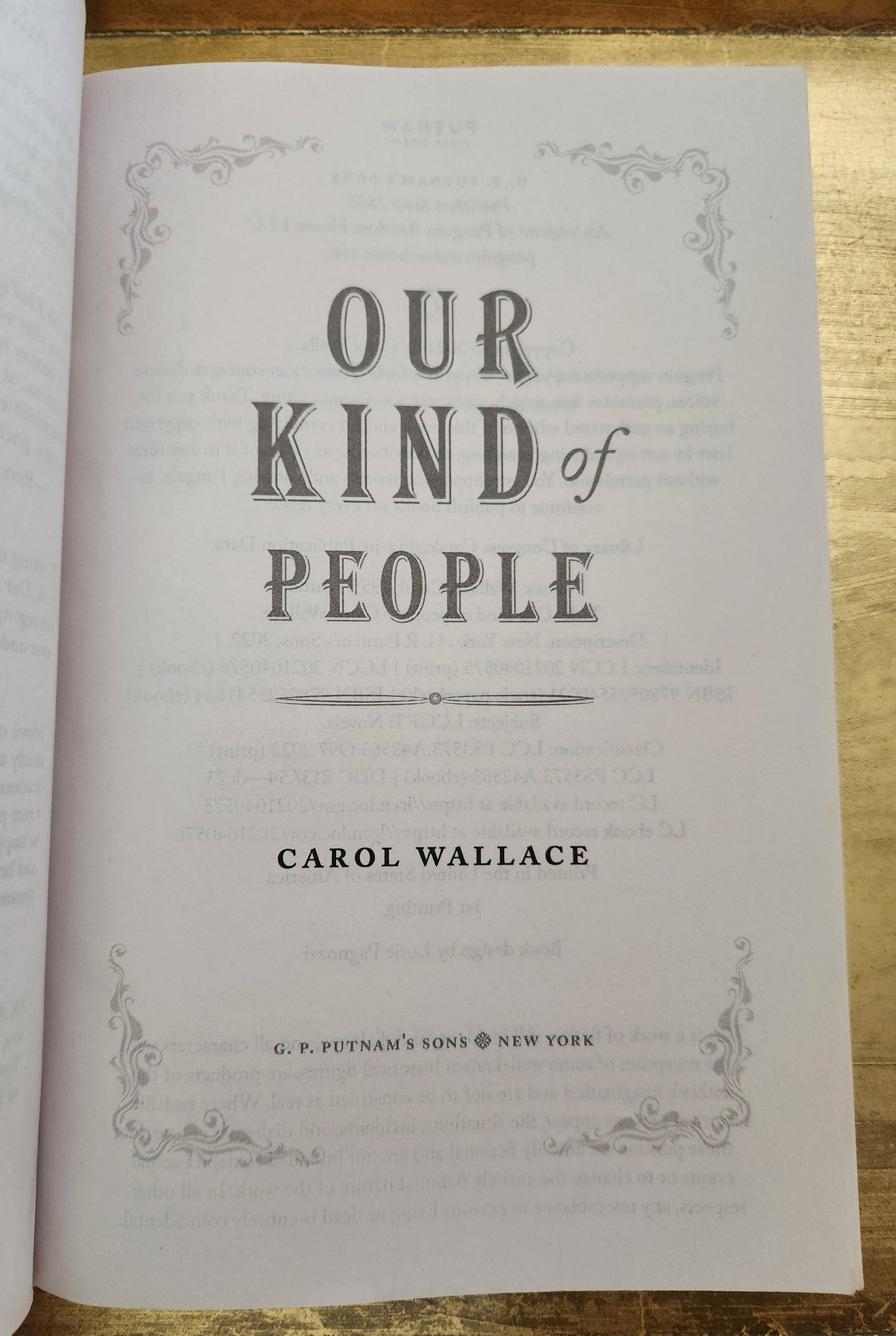 *Pre-loved* Our Kind of People by Carol Wallace