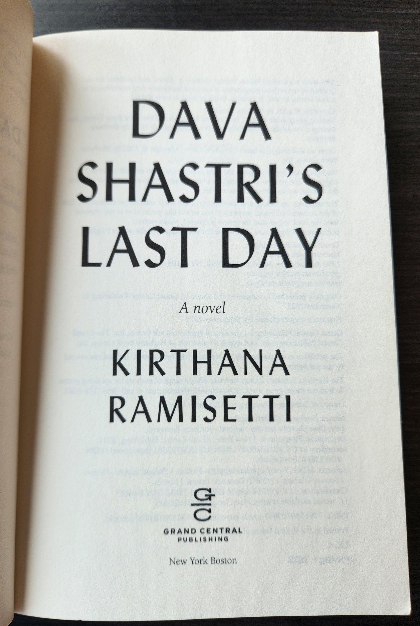 *Pre-Loved* Dava Shastri's Last Day by Kirthana Ramisetti