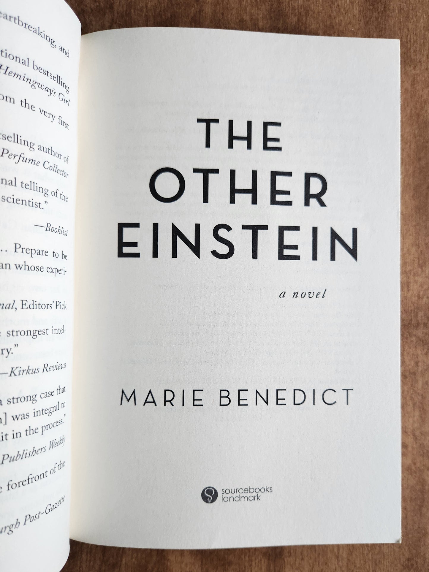 *Pre-loved* The Other Einstein by Marie Benedict