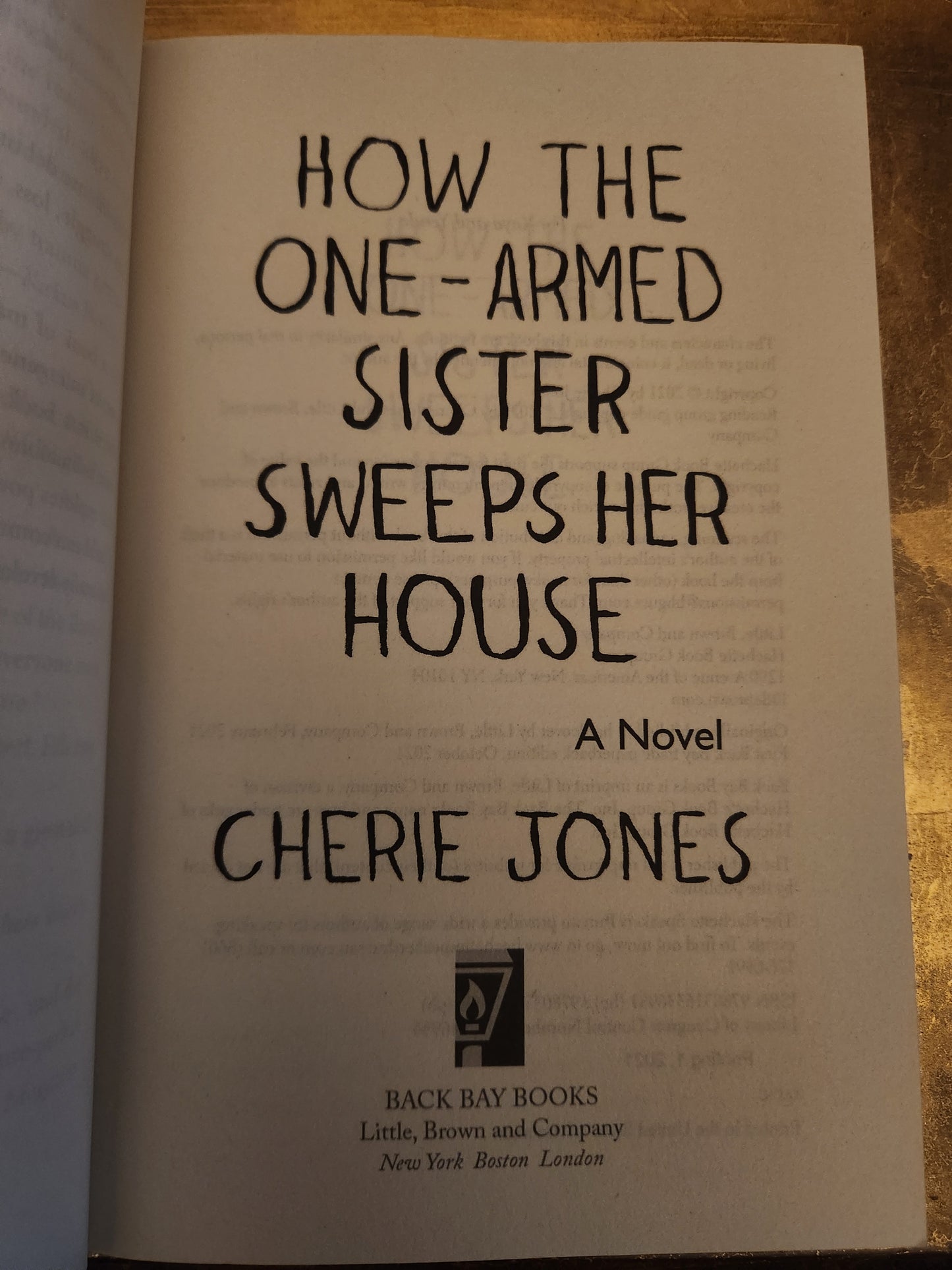 *Pre-loved* How the One-Armed Sister Sweeps Her House by Cherie Jones