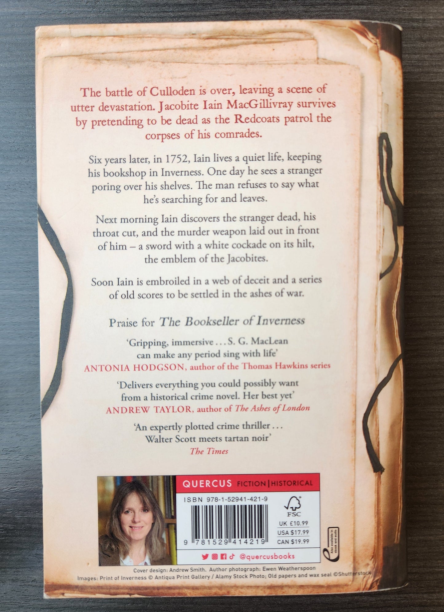 *Pre-loved* The Bookseller of Inverness by S.G. Maclean