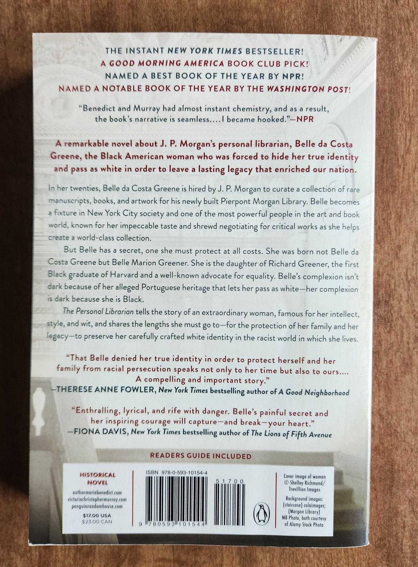 *Pre-loved* The Personal Librarian by Marie Benedict and Victoria Christopher Murray