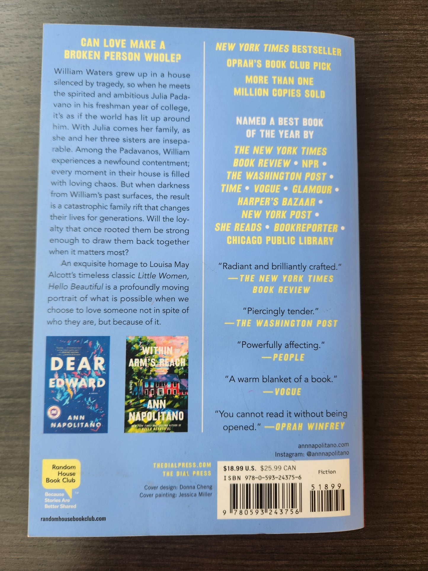 *Pre-loved* Hello Beautiful by Ann Napolitano