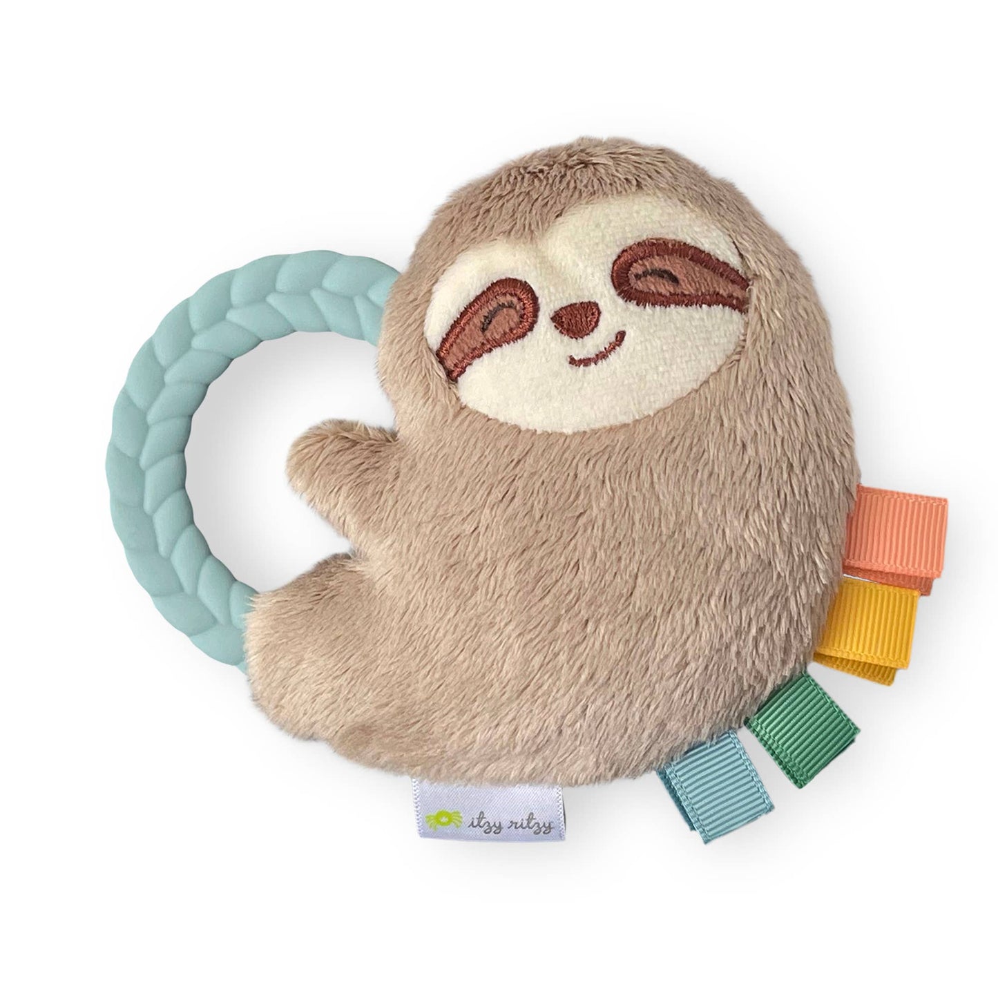 Plush Rattle Pal w/ Teether - Sloth Itzy Ritzy