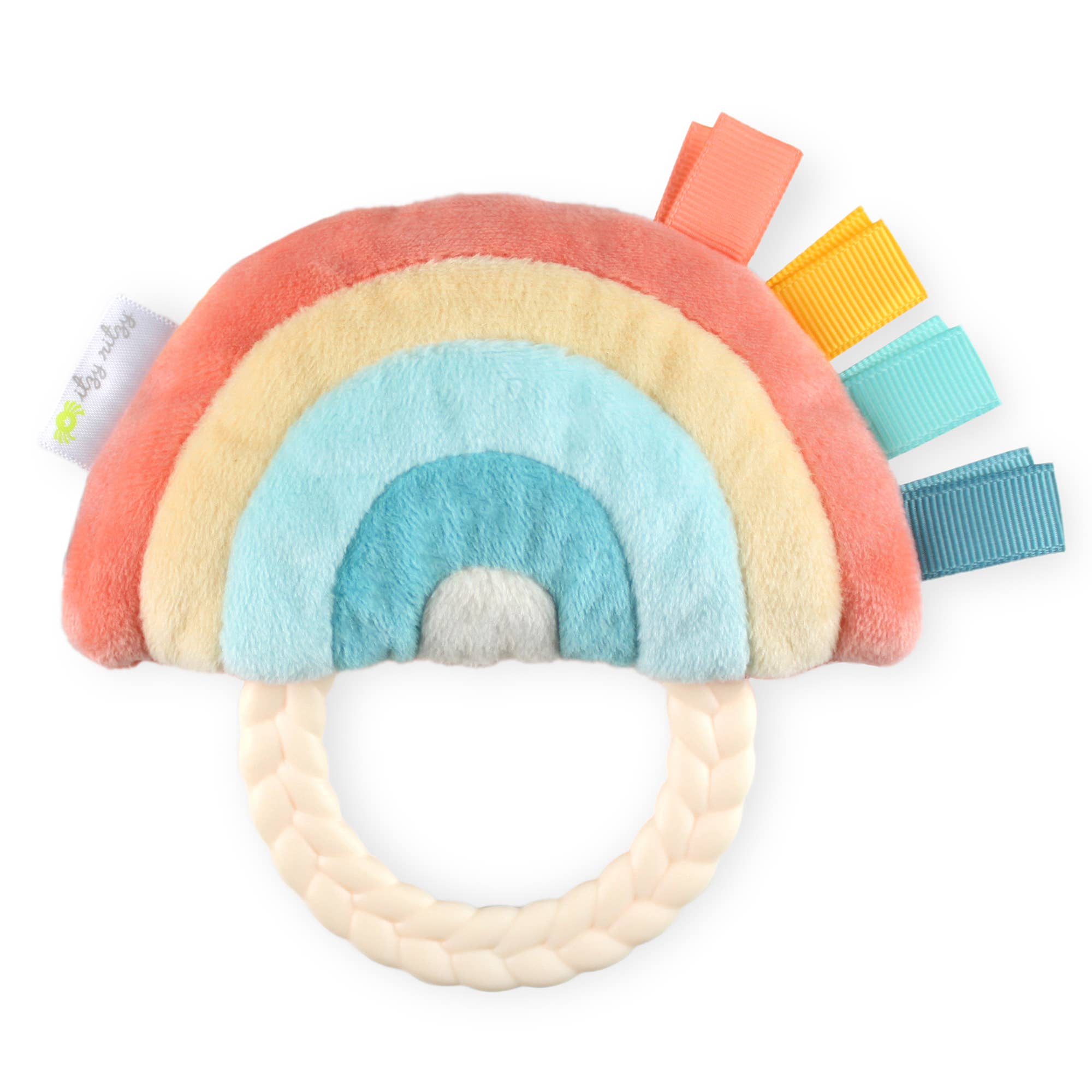 Plush Rattle Pal w/ Teether - Rainbow Itzy Ritzy