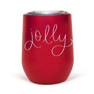 Jolly Metal Wine Tumbler - Christmas Home Decor & Gifts Sweet Water Decor