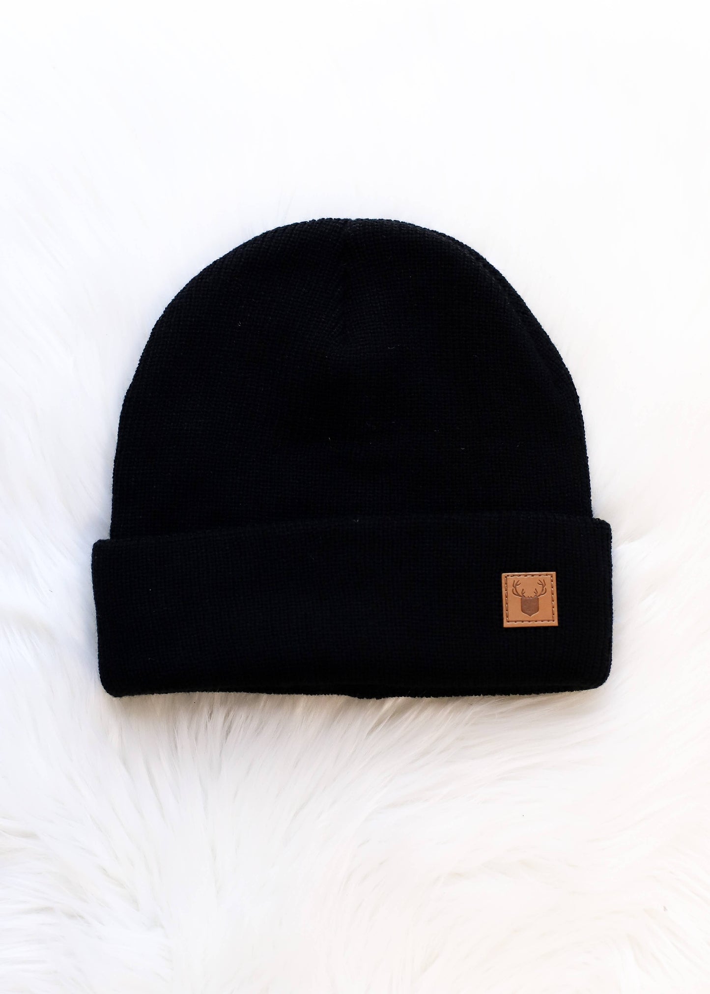 Men's Black Knit Beanie Panache Apparel Co.