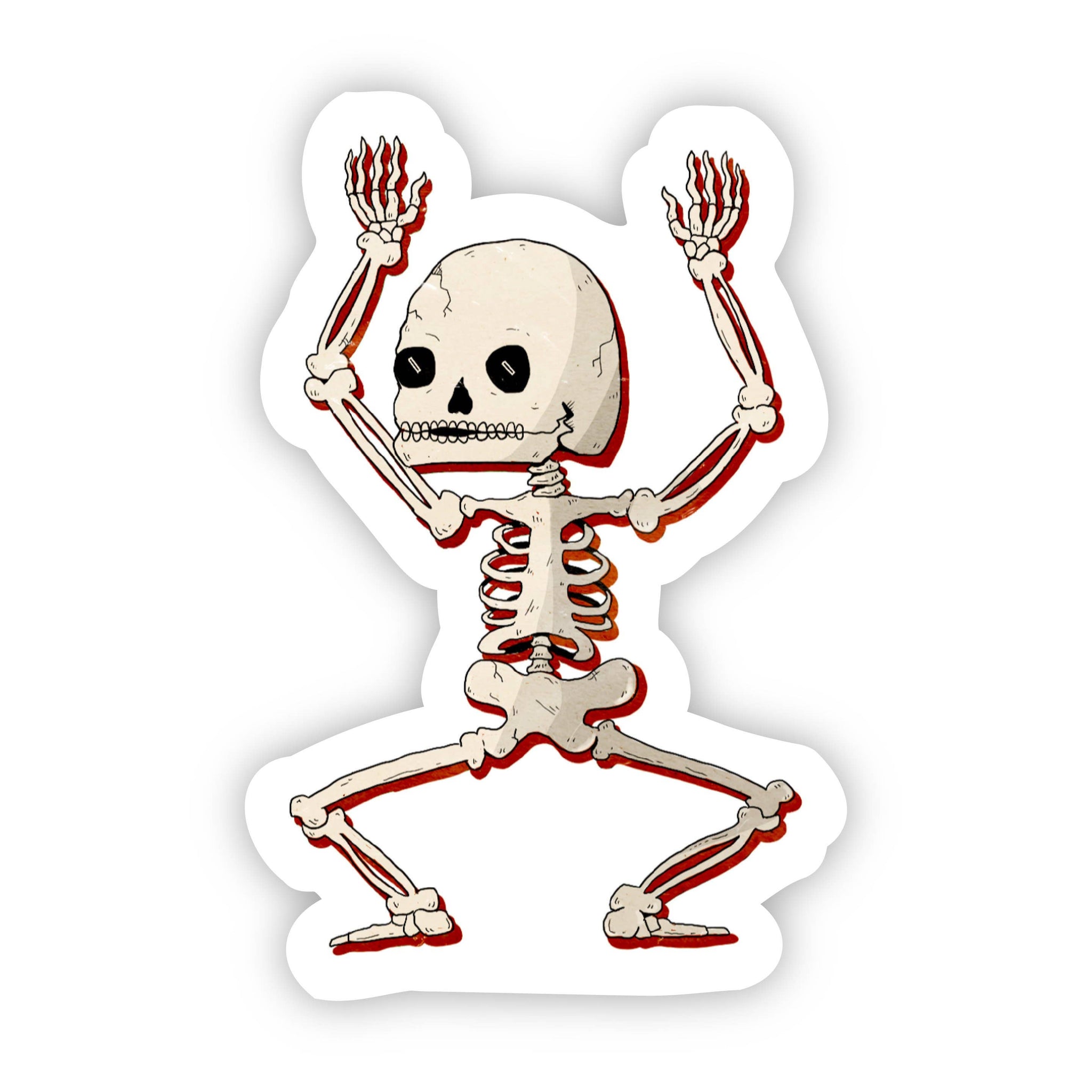 Dancing Skeleton Halloween Sticker Big Moods