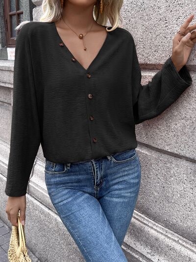 Olivia Button Up Blouse Trendsi