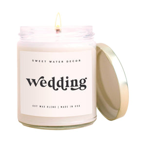 Wedding 9 oz Soy Candle - Home Decor & Wedding Gifts Sweet Water Decor