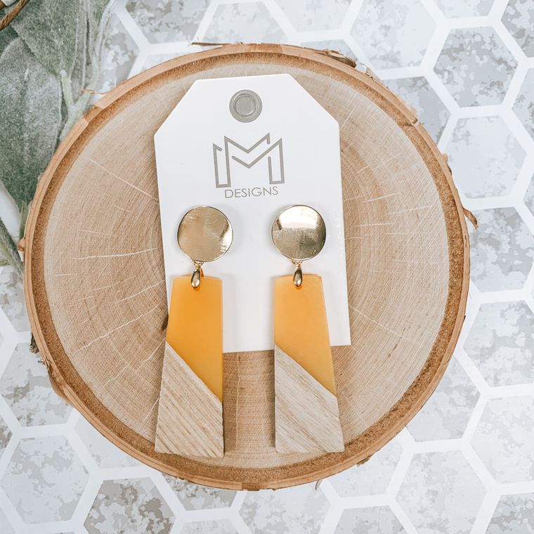 Stacy Earrings - Mustard Mix Mercantile Designs