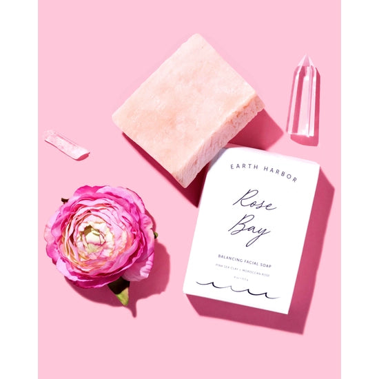 Pink Sea Clay + Rose Facial Soap Phoenix Shop LLC